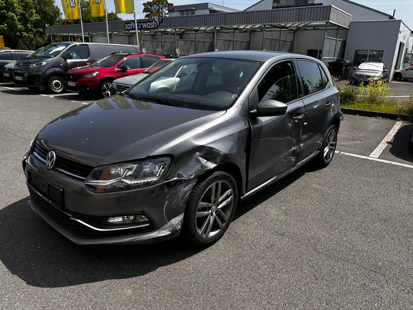 Volkswagen Polo Allstar BMT UNFALL Przypadkowe uszkodzenie Grijs - 1