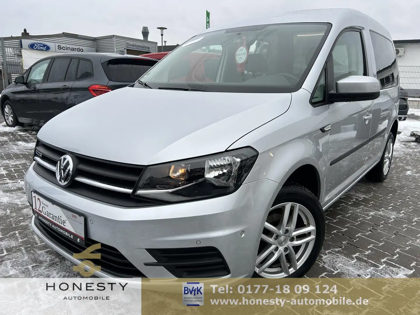 Volkswagen Caddy ERDGAS/BENZIN 1.4 TGI Kasten BLUEMOTION*NAVIGA... Silber - 1
