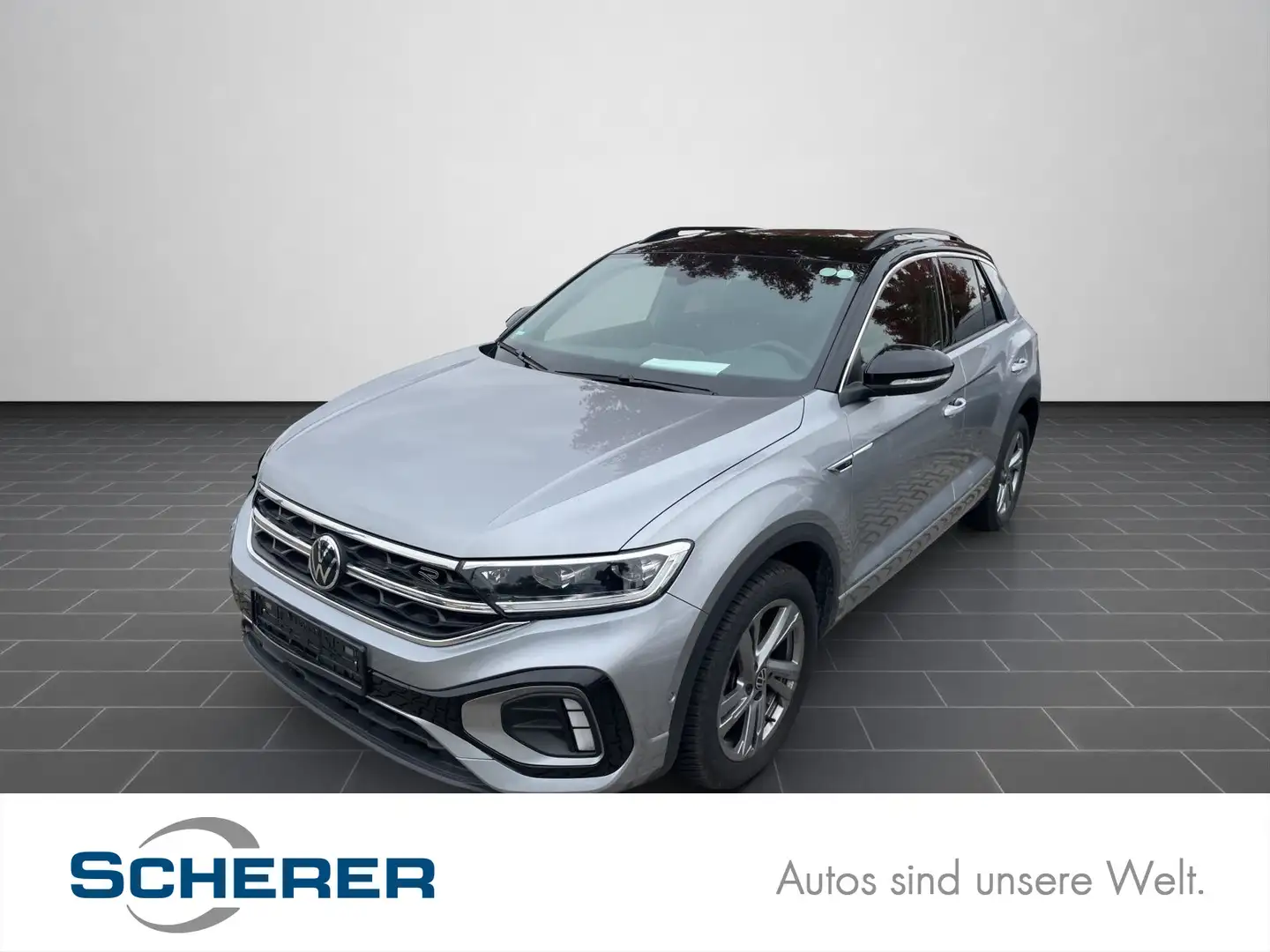 Volkswagen T-Roc 1.5 l TSI DSG R-Line NAVI/LED/AHK/RFK/Sitz Silber - 1