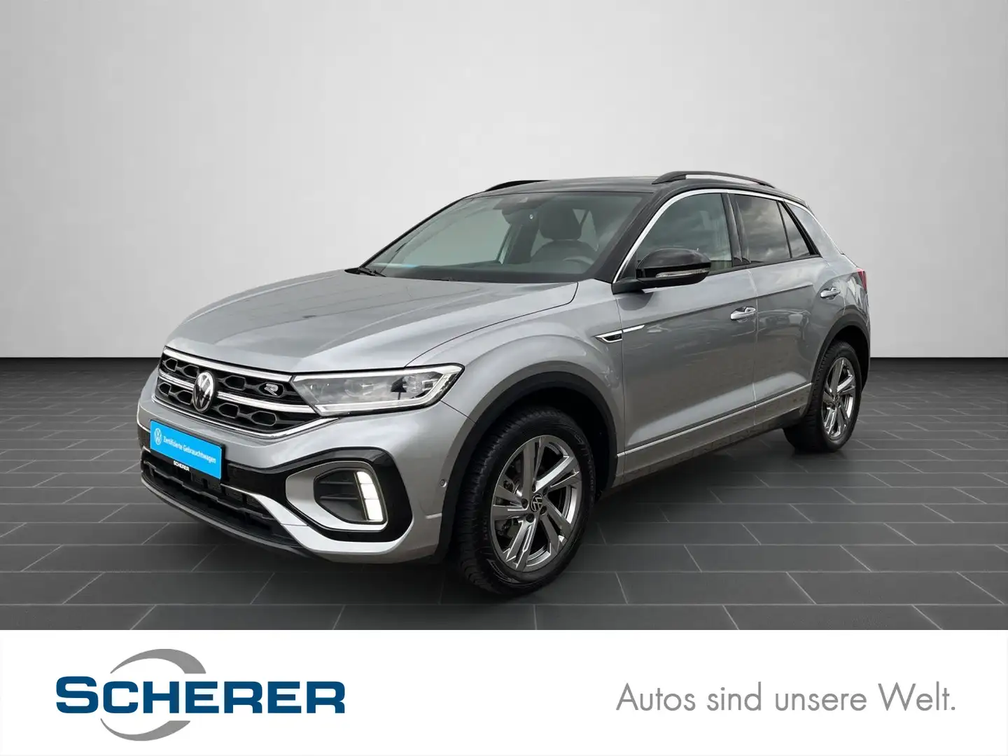 Volkswagen T-Roc 1.5 l TSI DSG R-Line NAVI/LED/AHK/RFK/Sitz Silber - 1