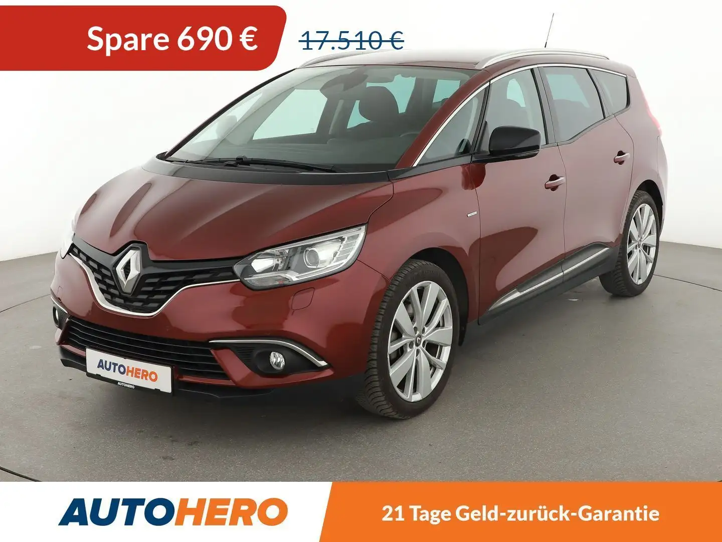 Renault Grand Scenic 1.3 TCe Limited*NAVI*CAM*PDC*SHZ*AHK*TEMPO*KLIMA* Piros - 1