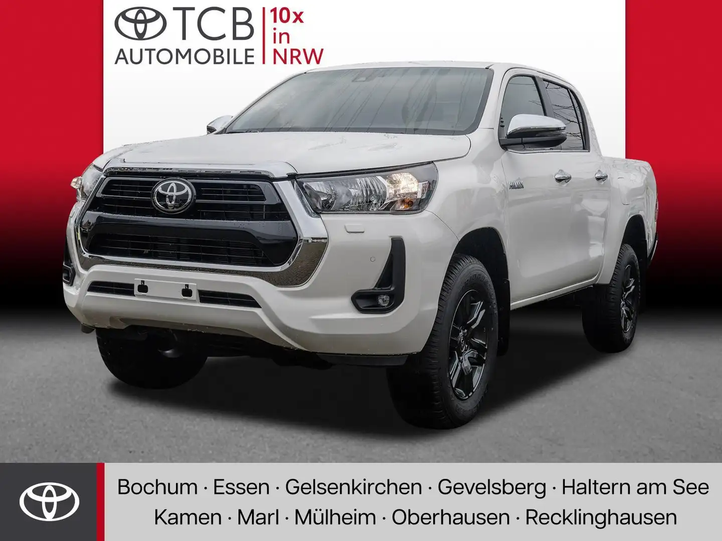 Toyota Hilux 2.4 D-4D Double Cab Comfort 4x4 SHZ PDC BT Bílá - 1