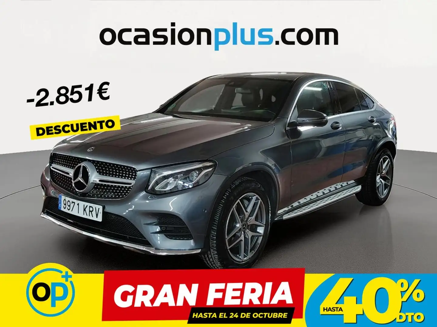 Mercedes-Benz GLC 220 Coupé 220d 4Matic Aut. Gris - 1