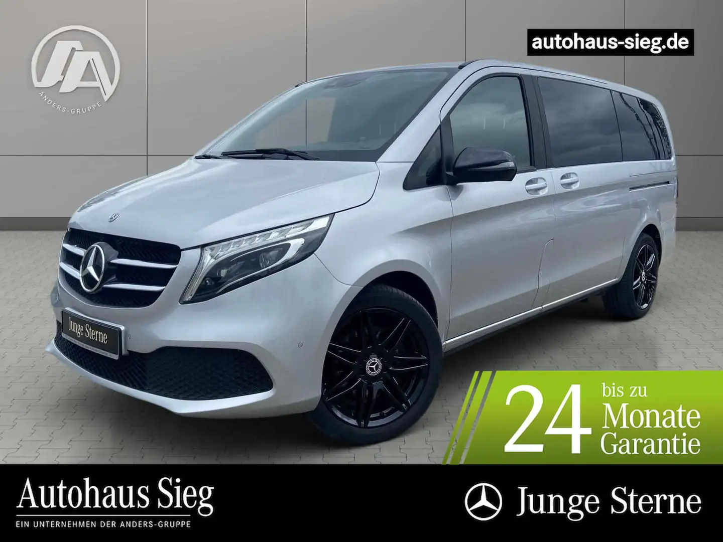 Mercedes-Benz V 300 Allrad Lang MBUX*Distro*Standhzg*LED Zilver - 1