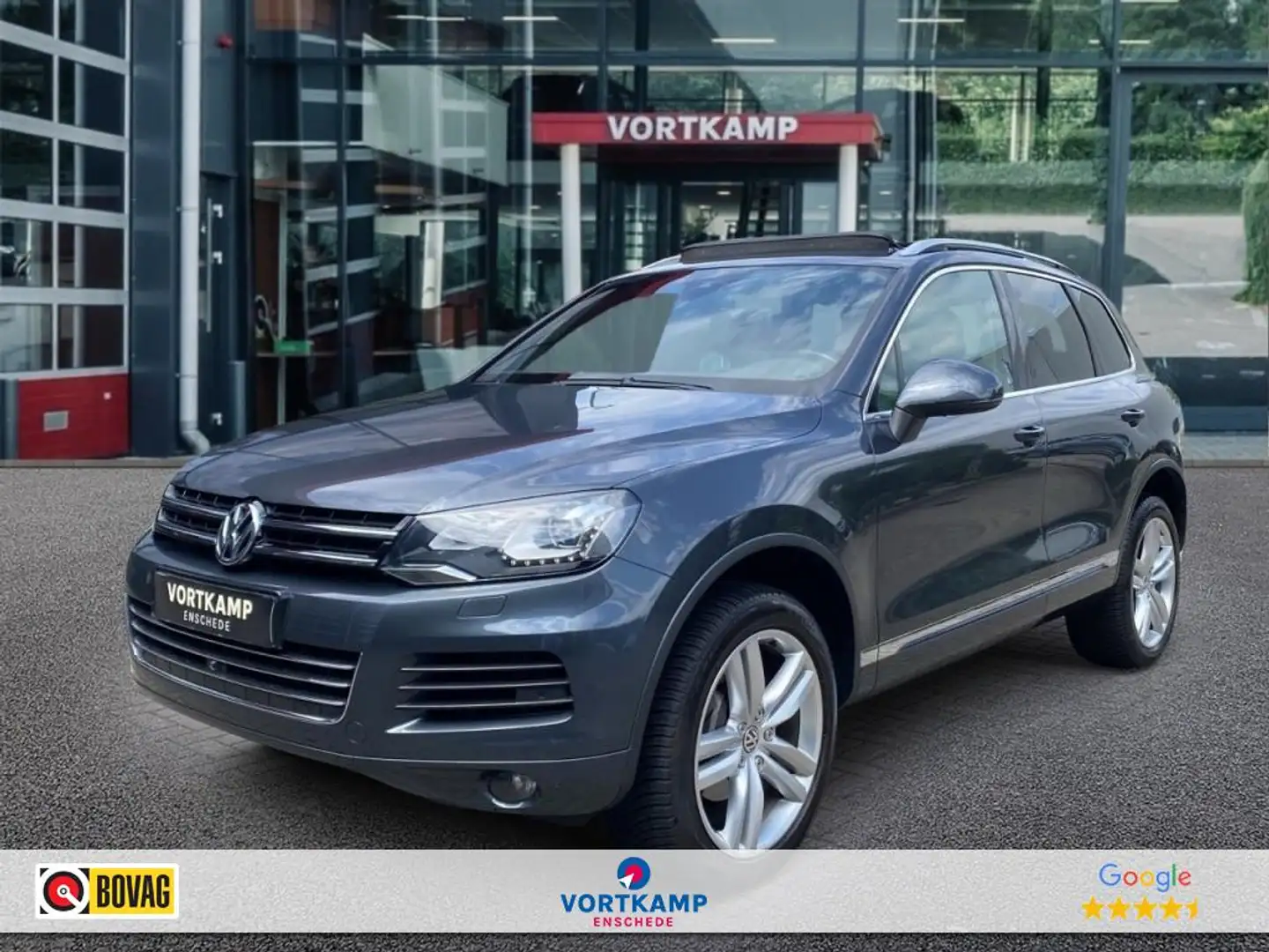 Volkswagen Touareg 3.0 TDI DSG V6 PANO-DAK/TREKHAAK/360-CAMERA/NAVI/M Grijs - 1