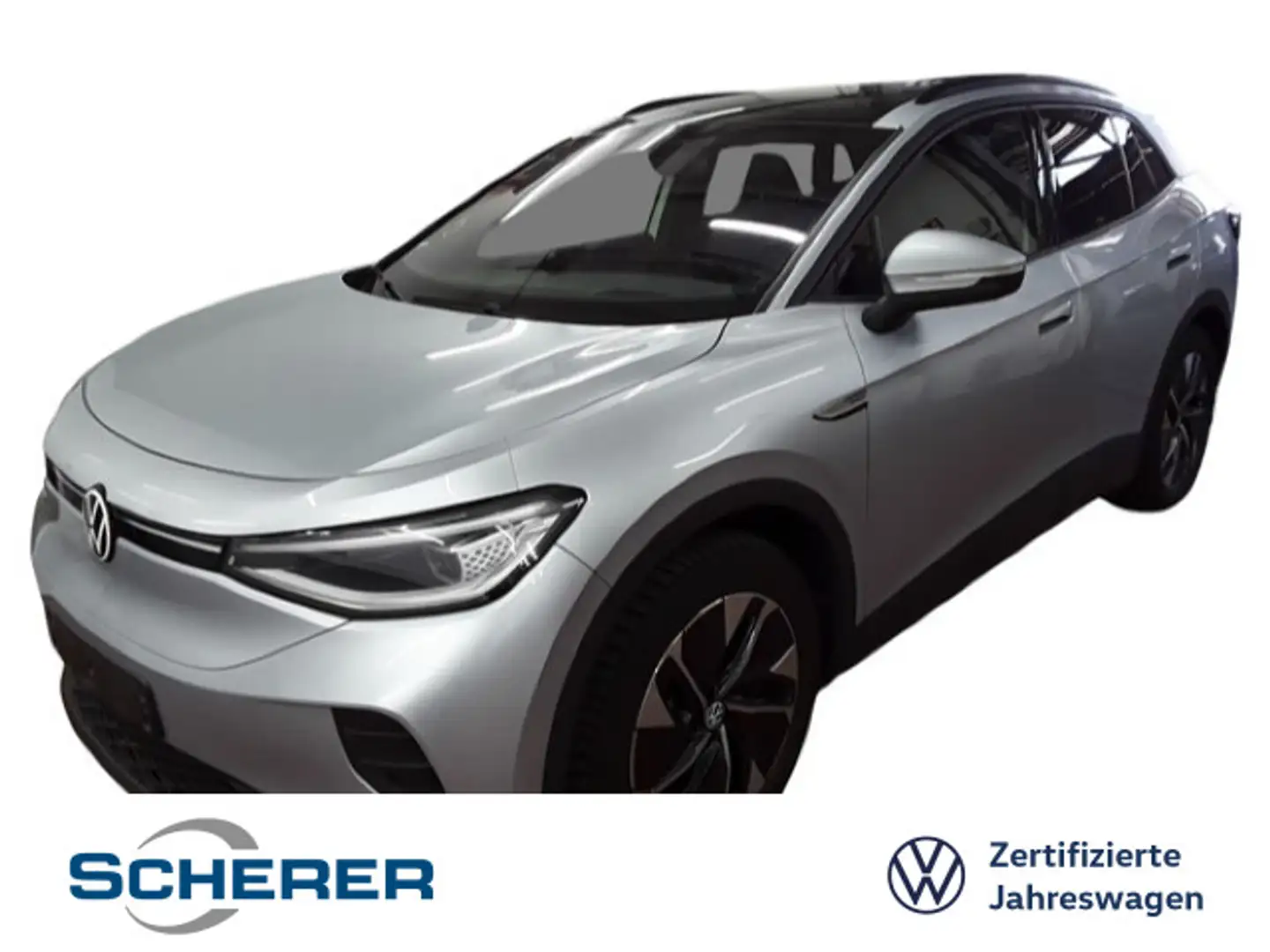 Volkswagen ID.4 Pro Performance 77 kWh AHK+Wärmep+HuD+Pano+ Silber - 1