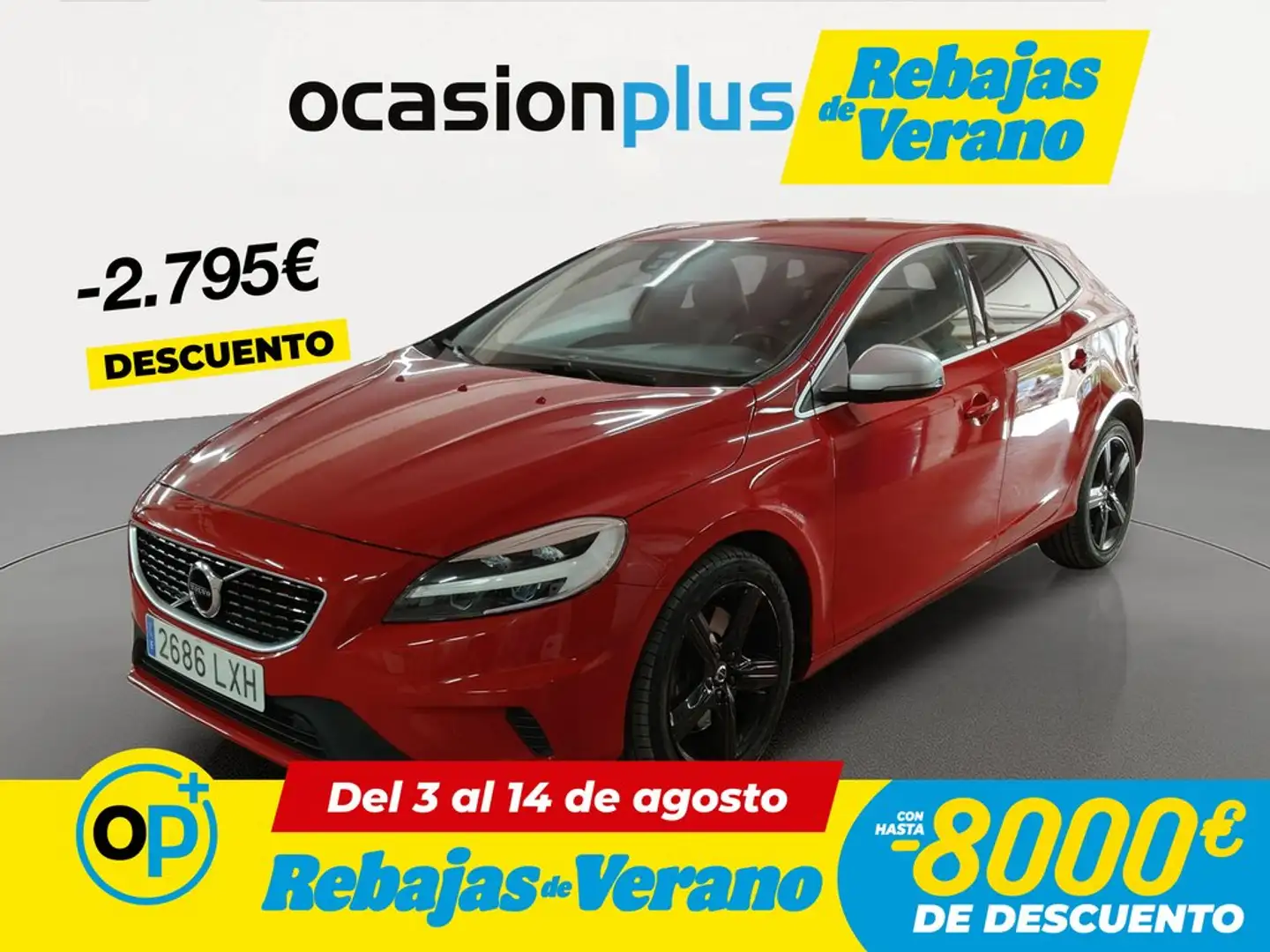 Volvo V40 D4 R-Design Momentum Aut. 190 Rojo - 1