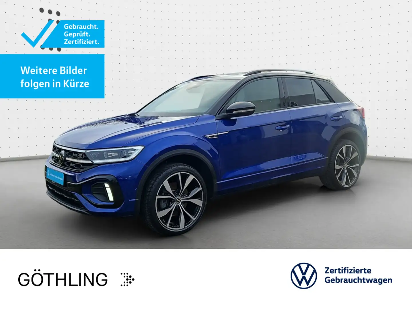 Volkswagen T-Roc R-Line 4M 2.0 TSI*NAVI*AHK*PANO*KAM*BlackS Blau - 1