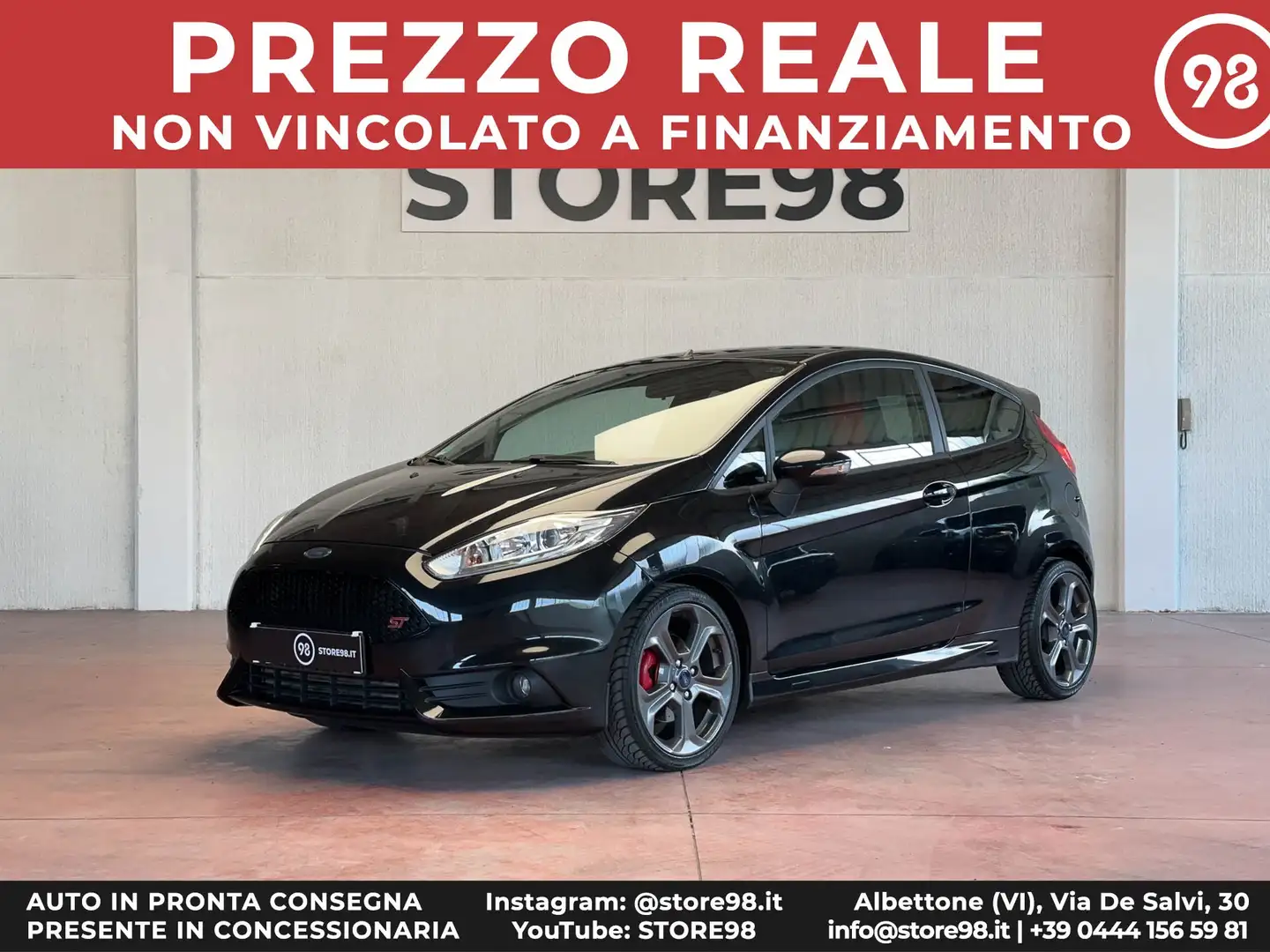 Ford Fiesta 3p 1.6 ST 182cv *CAMERA/LED/RUOTINO* Nero - 1