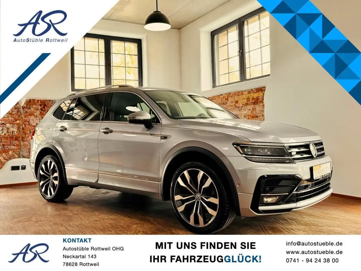 Volkswagen Tiguan Allspace 2.0 TDI 4Motion R-Line AHK Kam Plateado - 1
