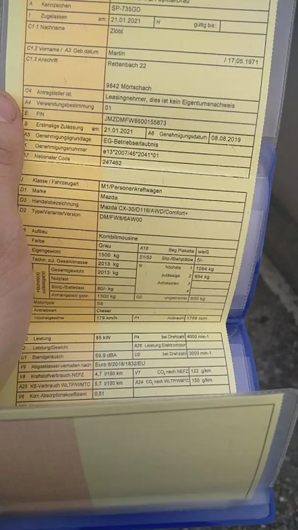 Mazda CX-30 CD116 AWD COM+ Silber - 1