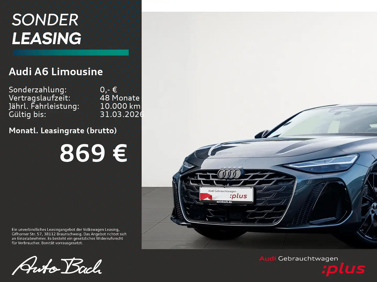 Audi A6 S line e-hybrid qu. TechPLUS 360 Al Grau - 2