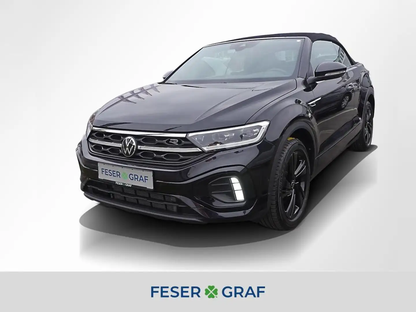 Volkswagen T-Roc Cabrio R-Line 1.5 TSI DSG Navi LEDER Kamera LED Bl Schwarz - 1