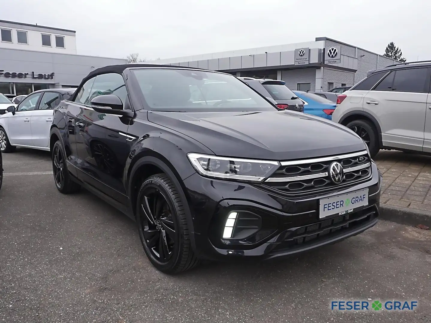Volkswagen T-Roc Cabrio R-Line 1.5 TSI DSG Navi LEDER Kamera LED Bl Schwarz - 2