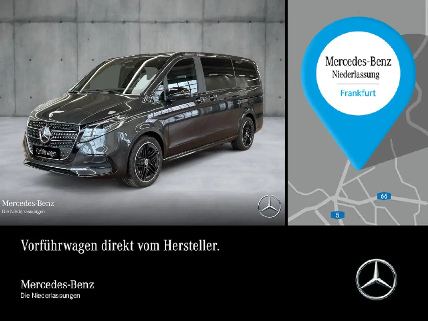 Mercedes-Benz V 300 d AVANTGARDE+AMG+9G+AHK+StandHZ+Klimaautom Gris - 1