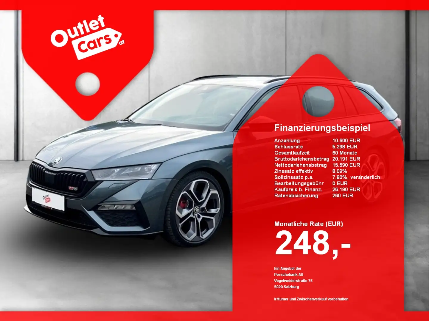 Skoda Octavia Combi 2.0 TDI RS MATRIX+AHK+LED+NAV+RFK Grau - 1