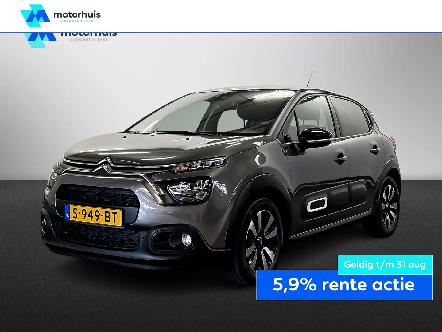 Citroen C3 1.2 PureTech 110PK AUTOMAAT FEEL NAVI TEL CRUISE N Grijs - 1