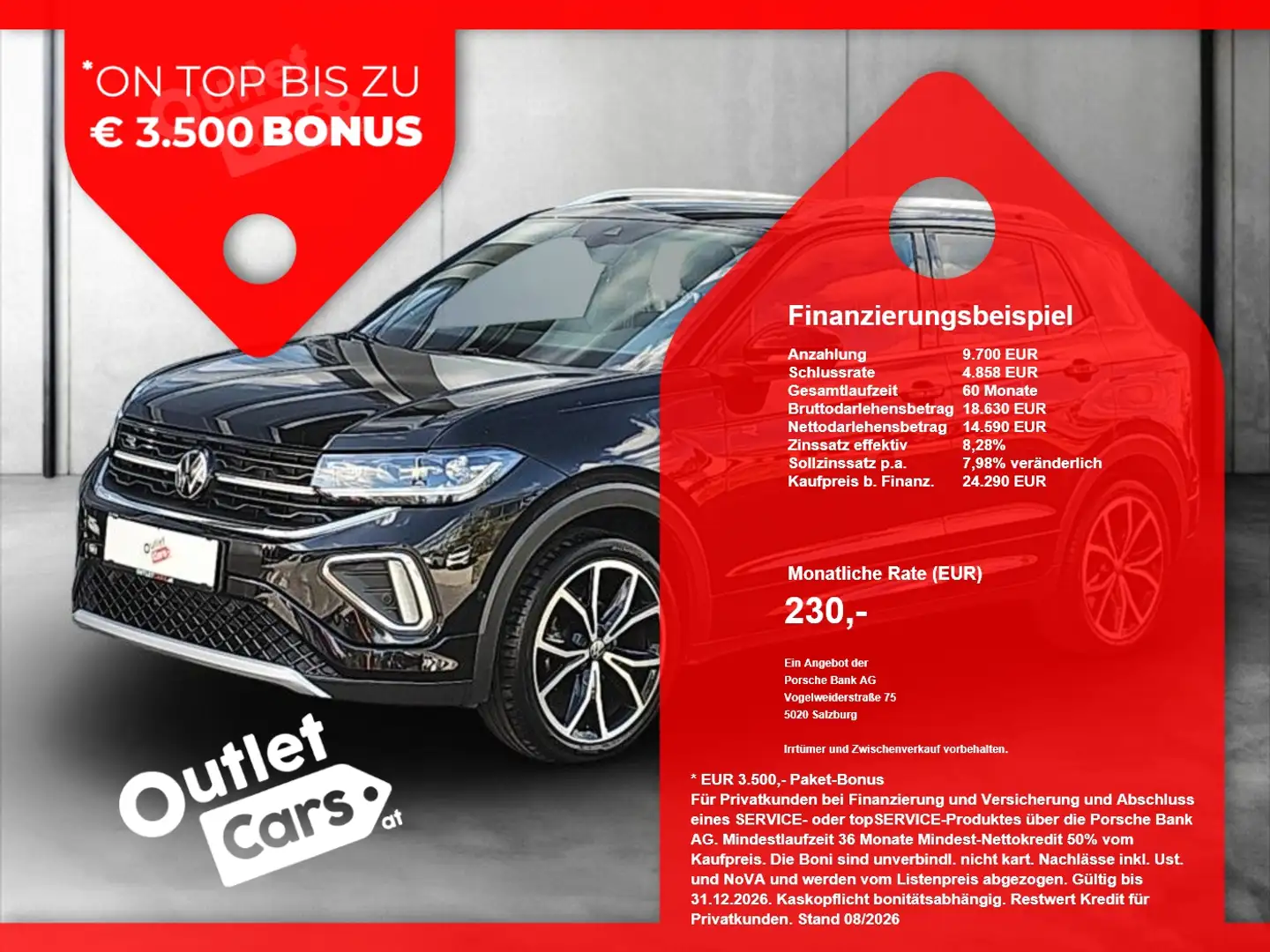 Volkswagen T-Cross 1.0 TSI DSG R-Line IQLight+MATRIX+AHK Schwarz - 1