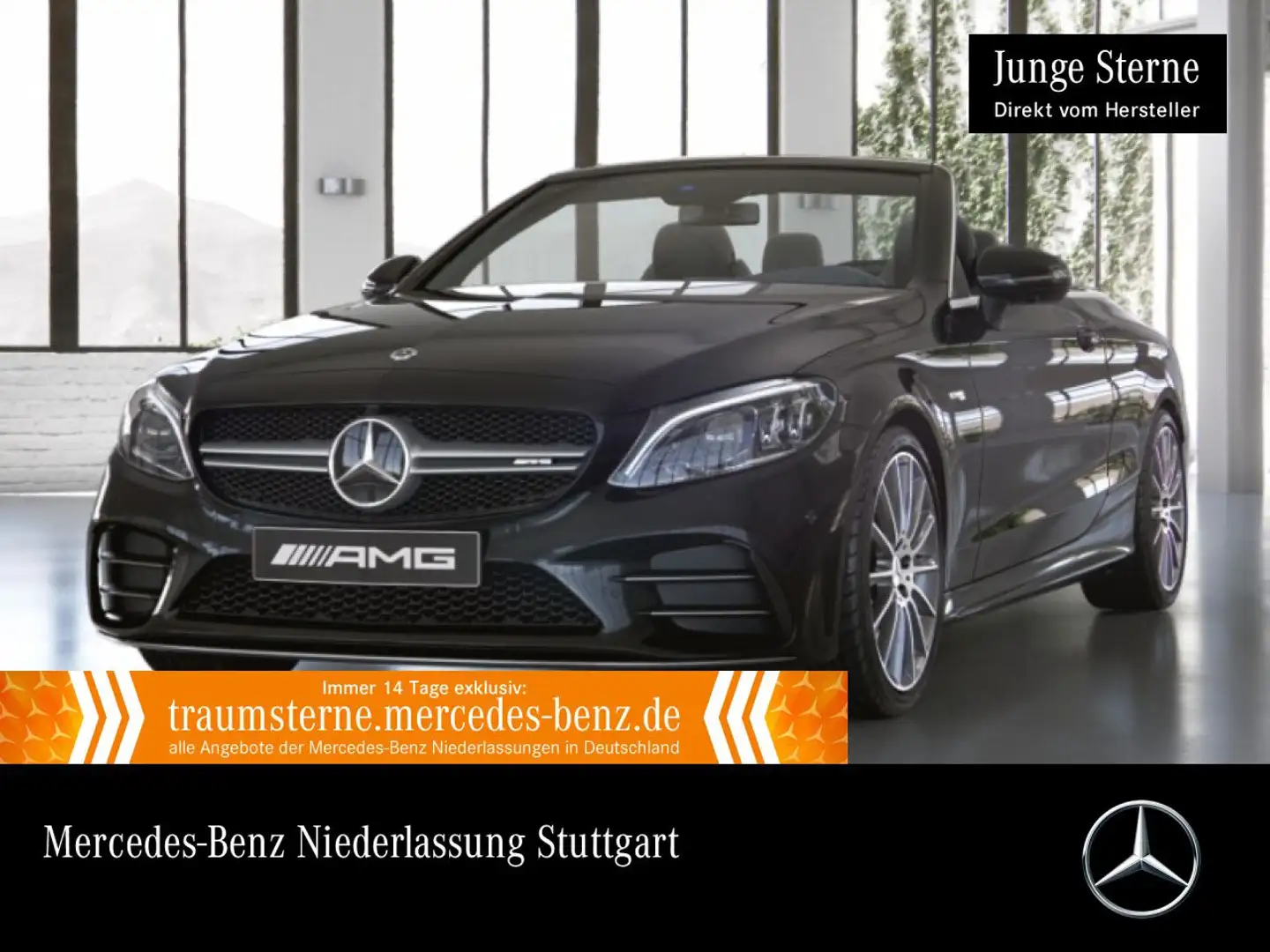 Mercedes-Benz C 43 AMG C 43 Cabrio 4M AMG+360+MULTIBEAM+19"+SPUR+TOTW+9G Schwarz - 1