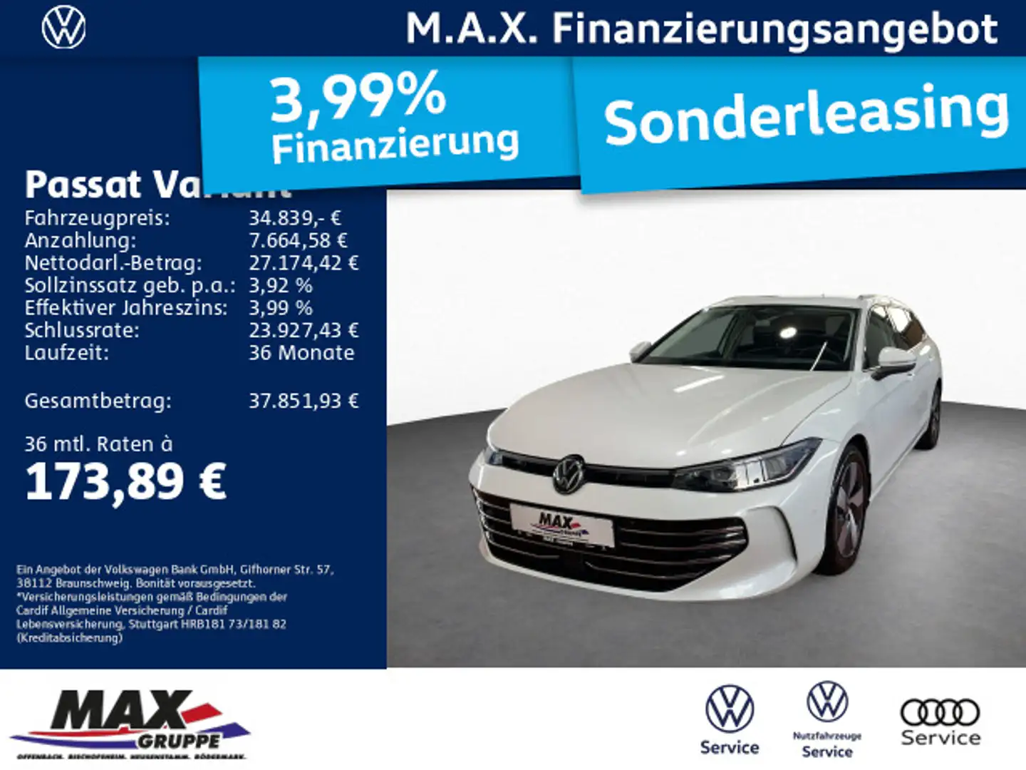 Volkswagen Passat Variant 2.0 TDI DSG ELEGANCE IQ+NAVI+AHK Blanco - 1