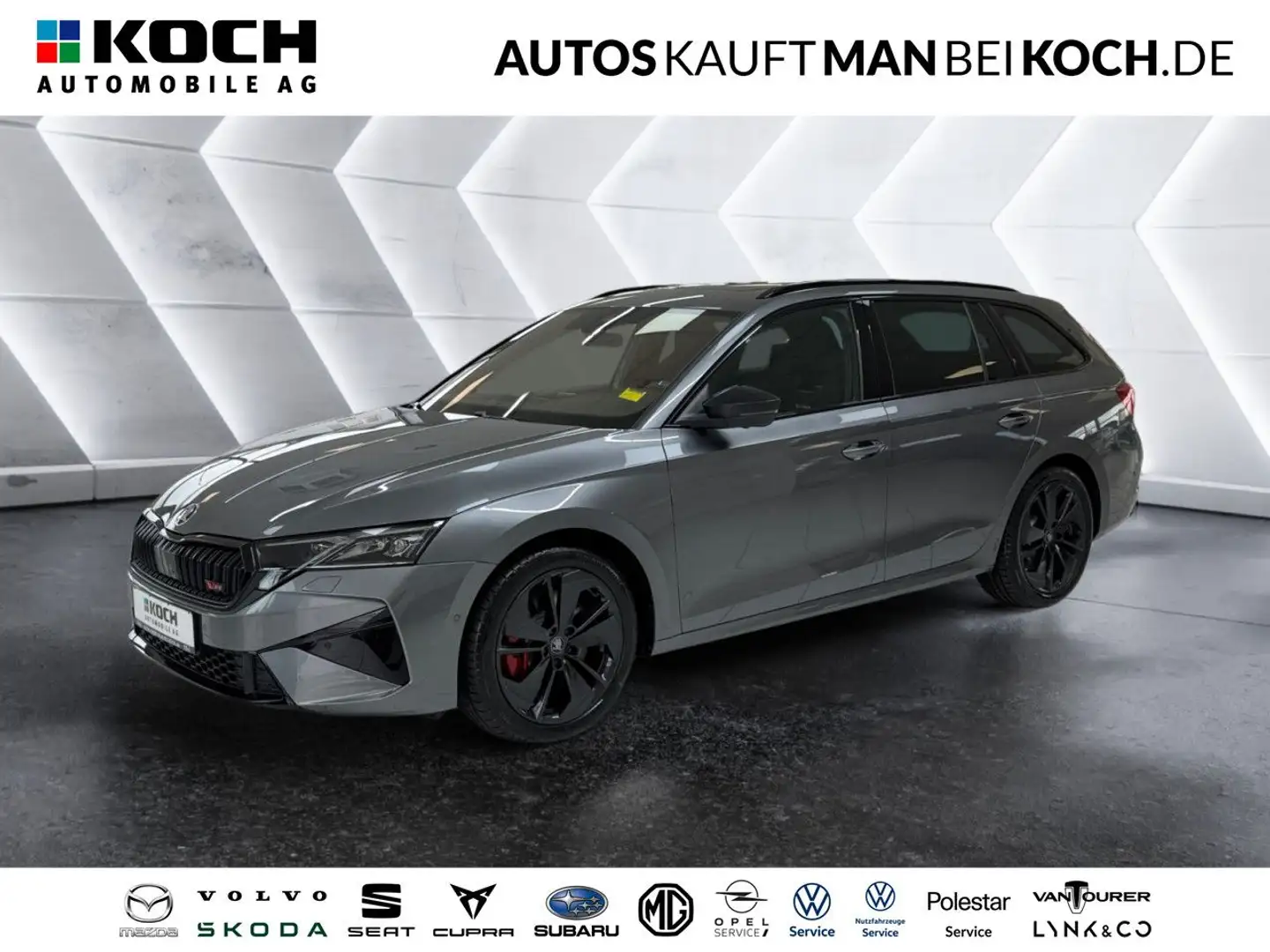 Skoda Octavia Kombi RS 2.0 TSI DSG PANO AHK CANTON 360 Grijs - 1