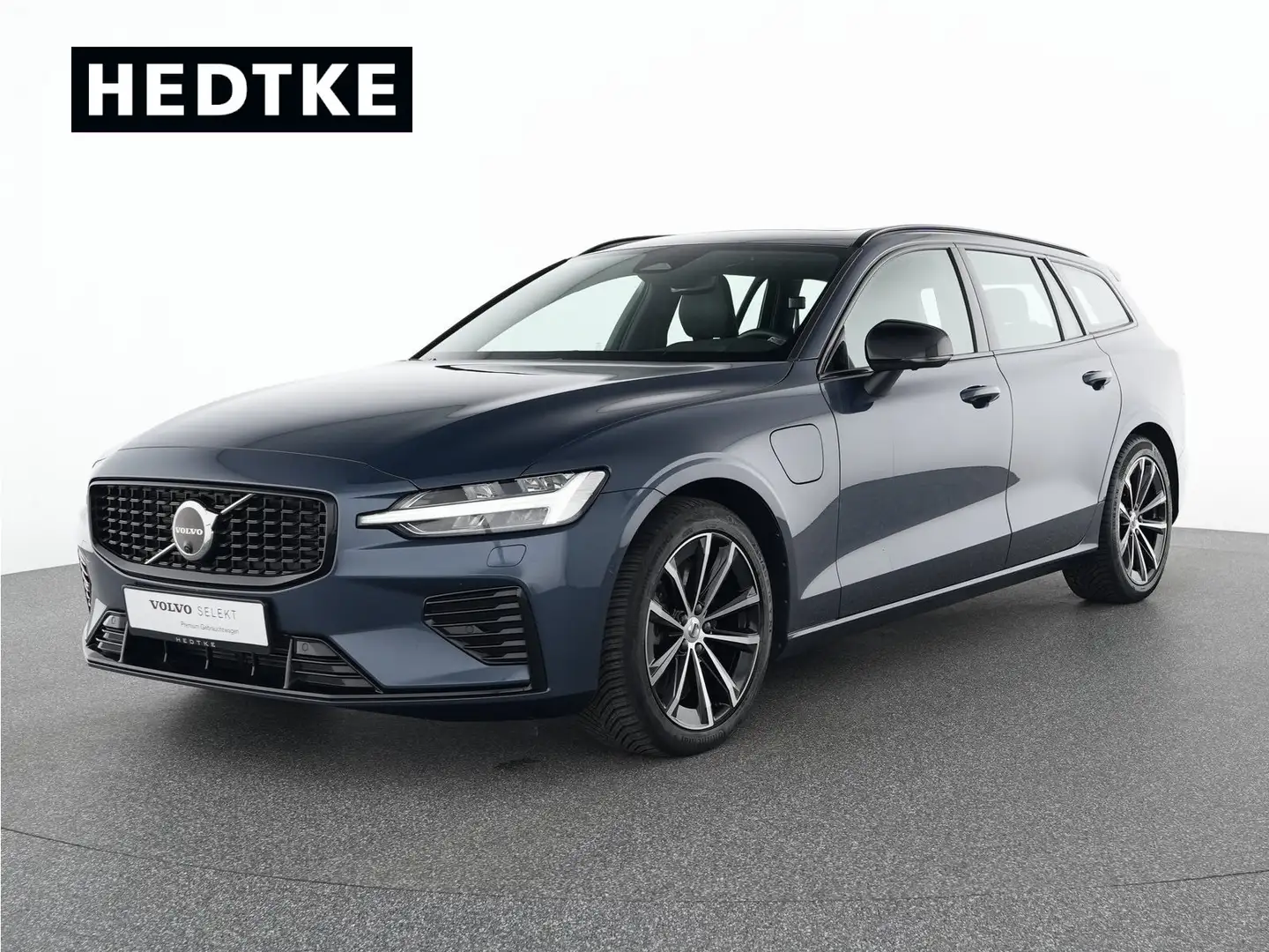 Volvo V60 T8 Recharge AWD Plus Dark 18"+PANO+H&K+360° Bleu - 1