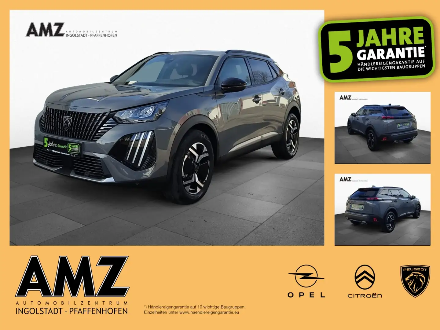 Peugeot 2008 Allure Mild-Hybrid Klimaauto. NAVI SitzH. Grijs - 1