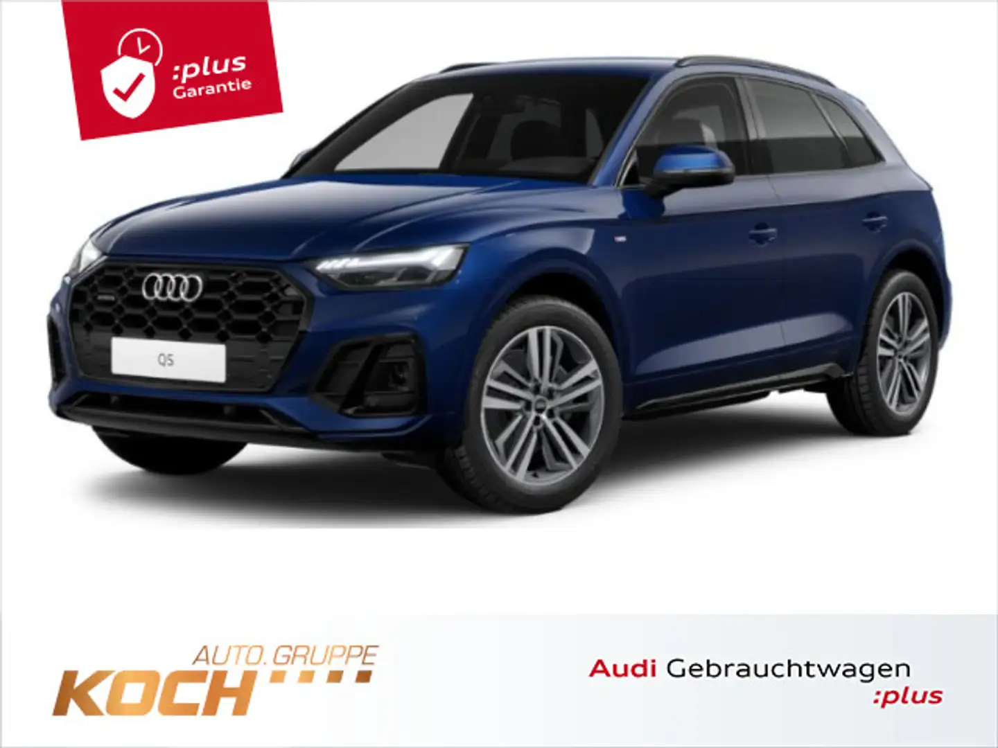 Audi Q5 50 TDI q. Tiptr. S-Line 2x, Matrix, AHK, B&O, Blau - 1