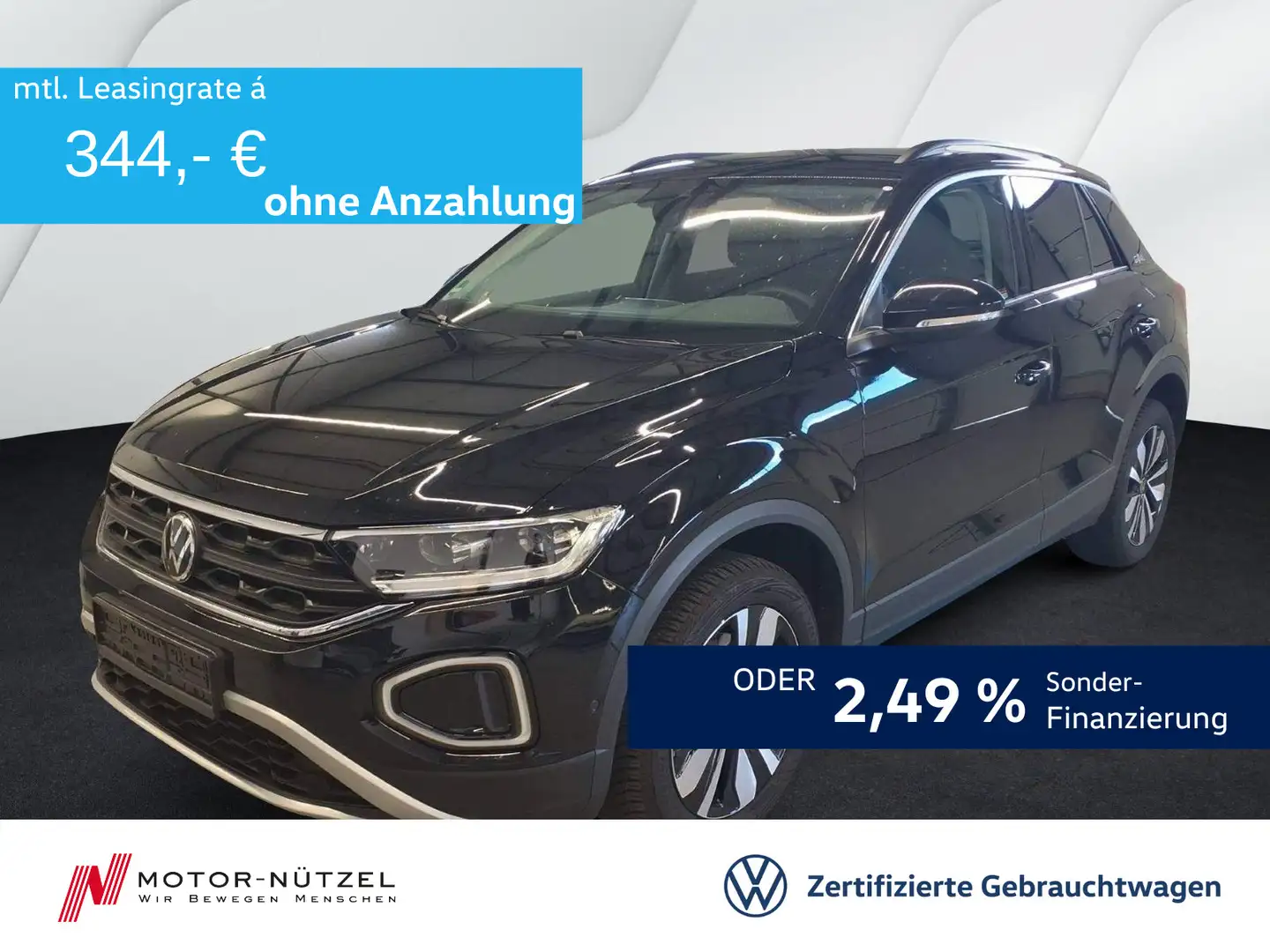 Volkswagen T-Roc 2.0 TDI DSG GOAL LEDplus+NAVI+AHK+ACC+SHZ Schwarz - 1
