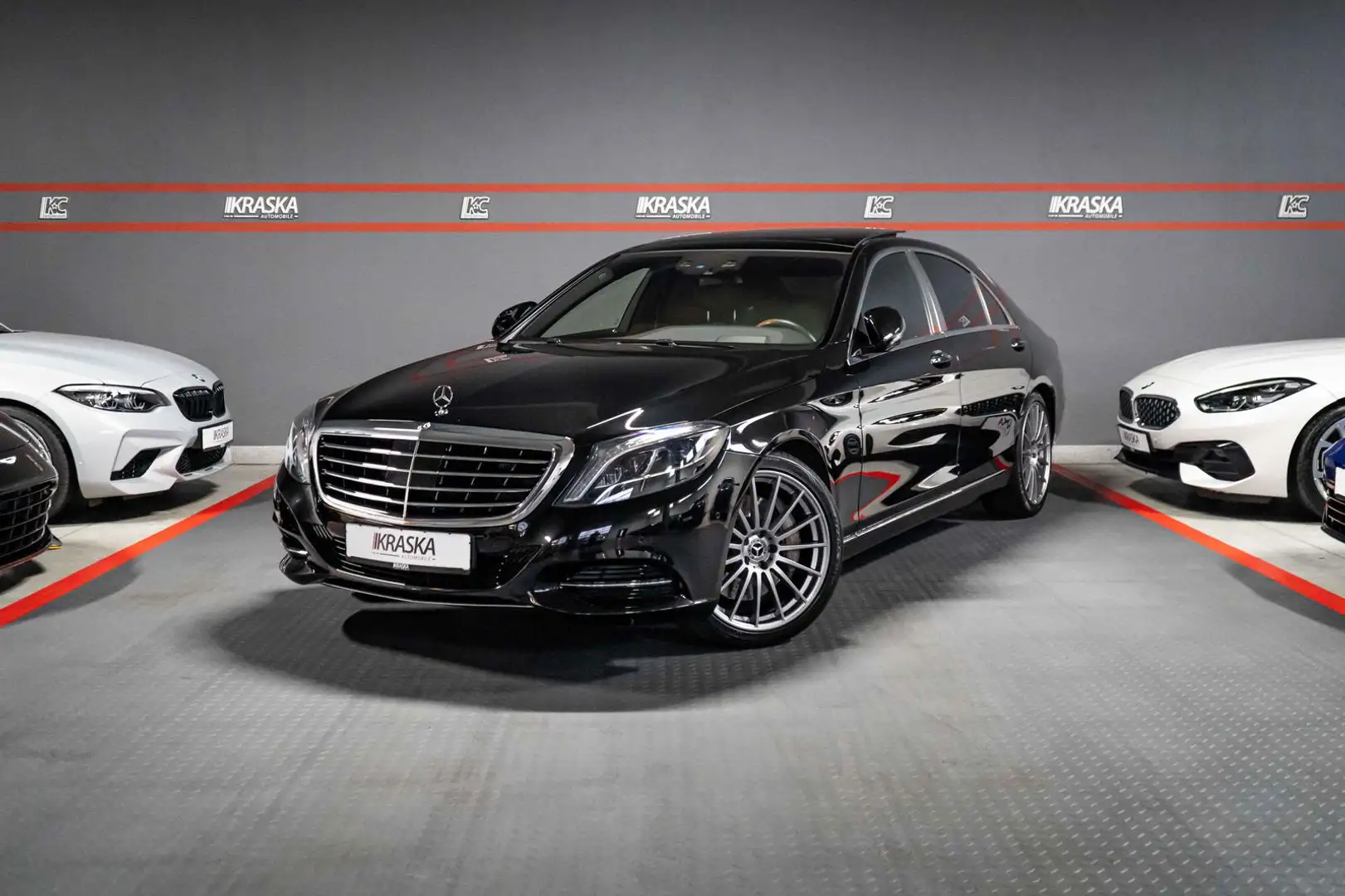 Mercedes-Benz S 500 L 4M LED COMAND HUD PANO BURM CHAUFFEUR Noir - 1
