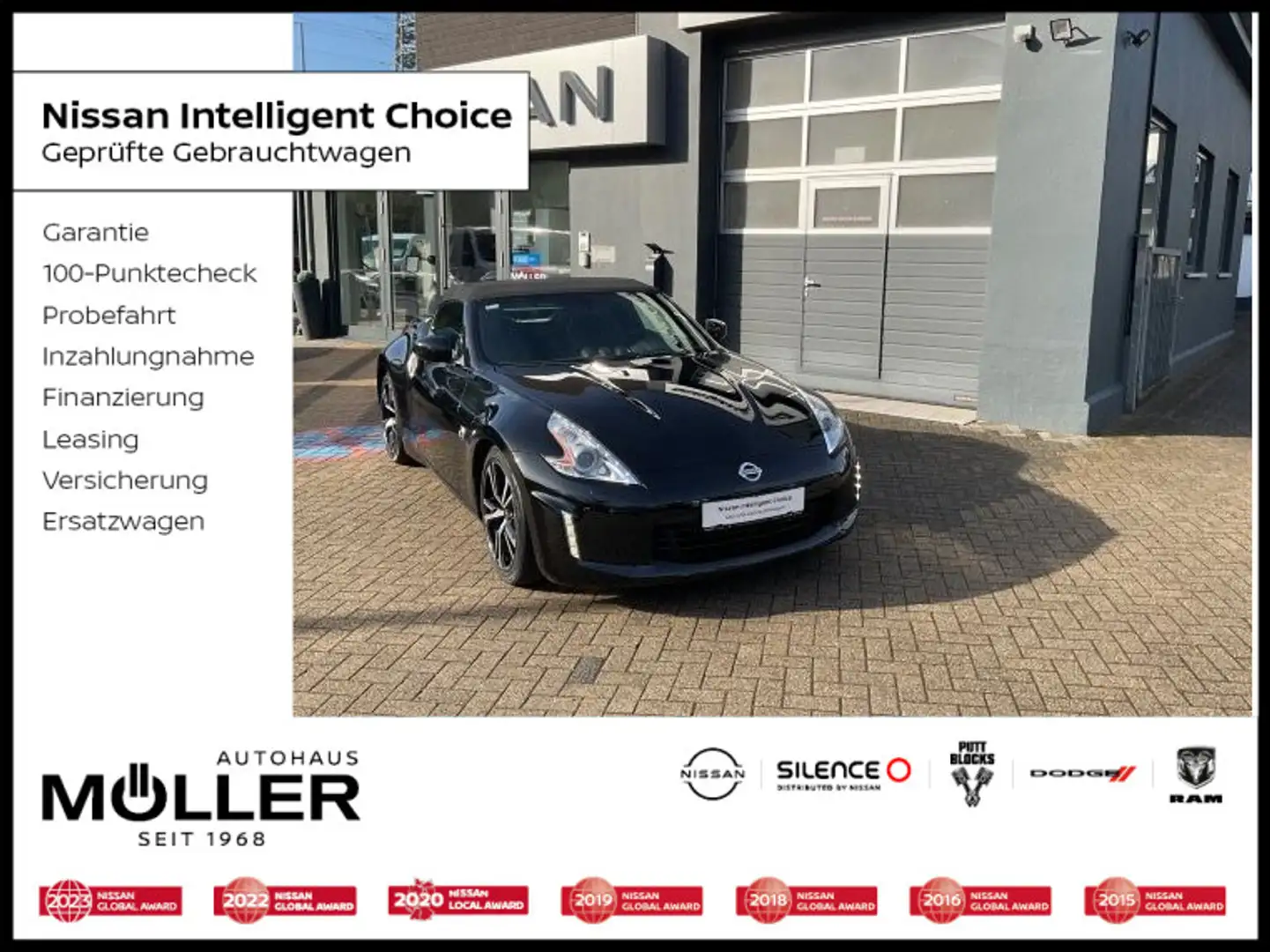 Nissan 370Z 3.7 V6 7AT Roadster Pack Navi Kamera SH SL Negru - 1