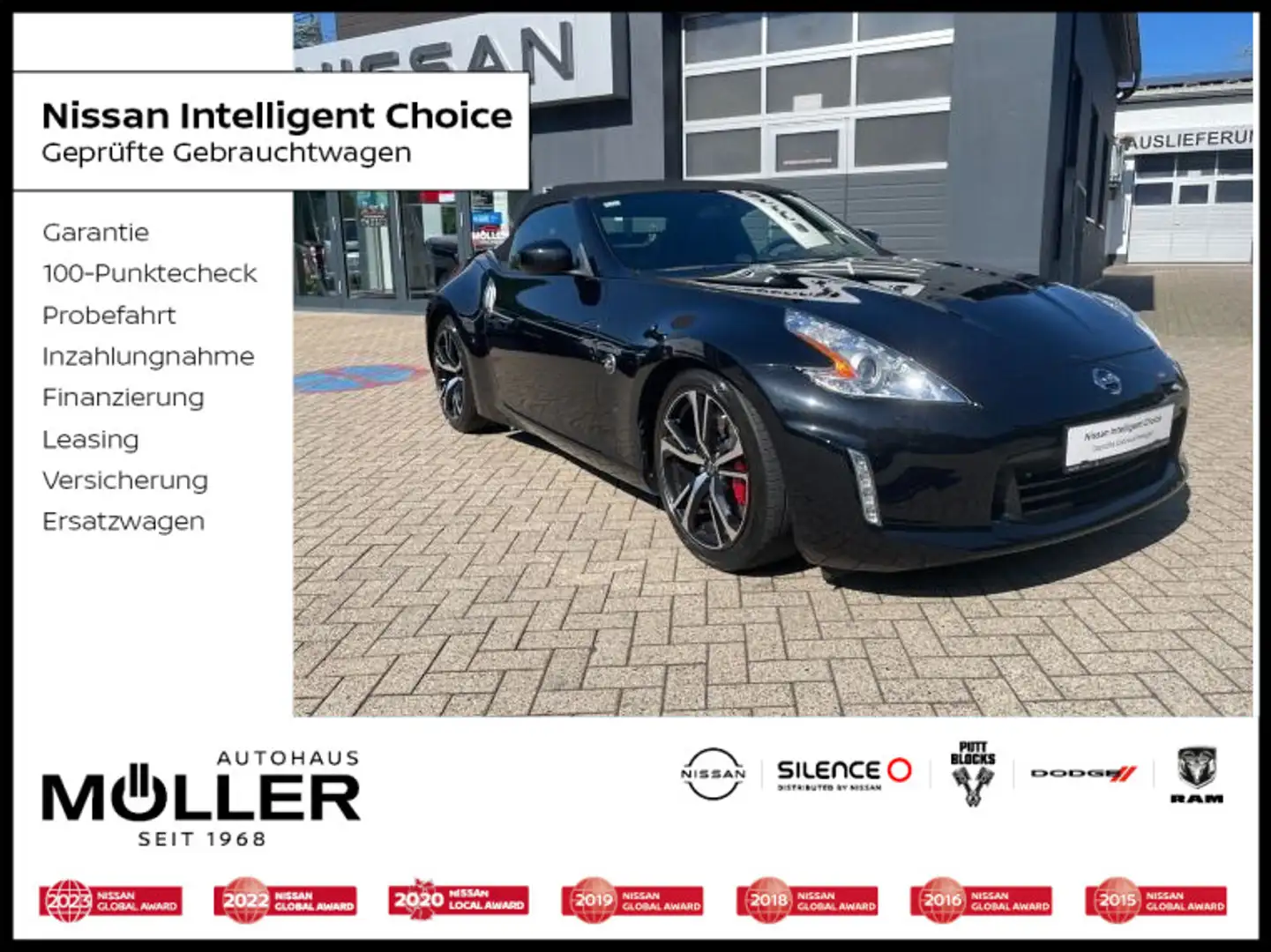 Nissan 370Z 3.7 V6 7AT Roadster Pack Navi Kamera SH SL Czarny - 1