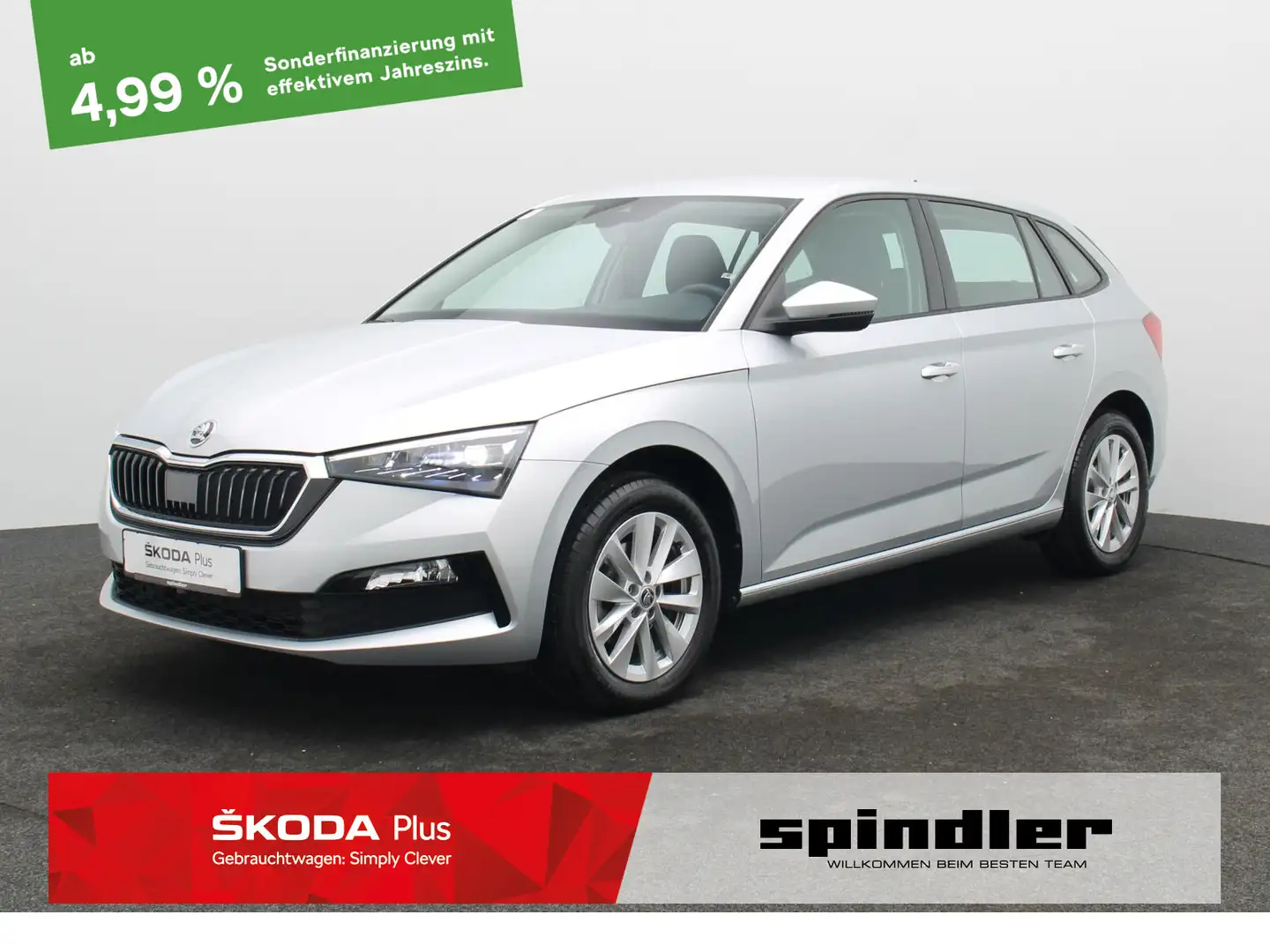 Skoda Scala Ambition 1.5TSI DSG/ Smart Link+, LED, ACC Silber - 1
