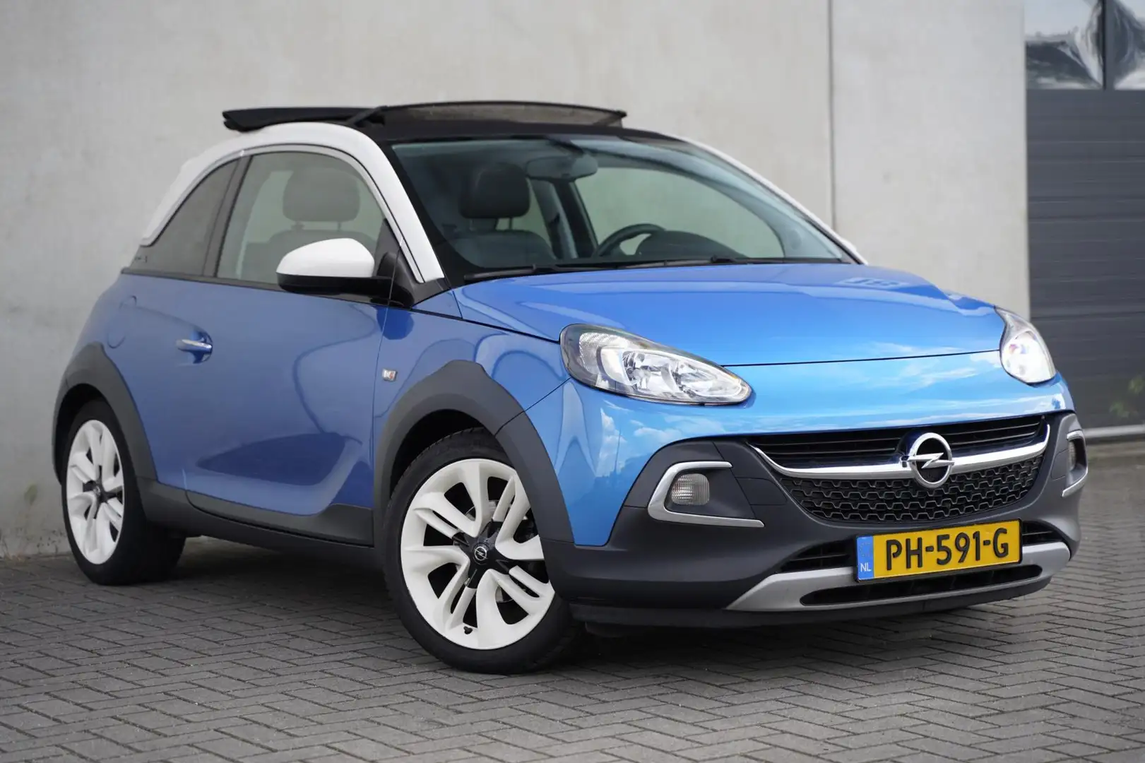 Opel Adam 1.0 Turbo Rocks Online Edition, Open dak! NAP Blue - 2