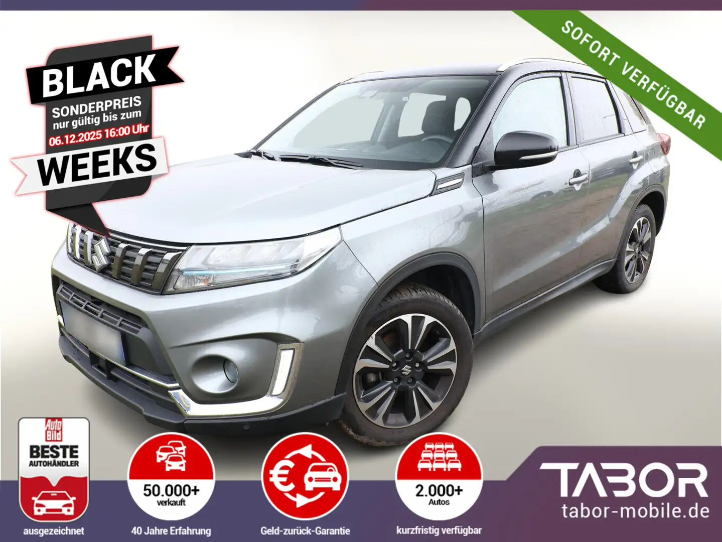 Suzuki Vitara 1.4 Hybrid 129 Comfort+ 4x4 Leder LED Nav Grau - 1