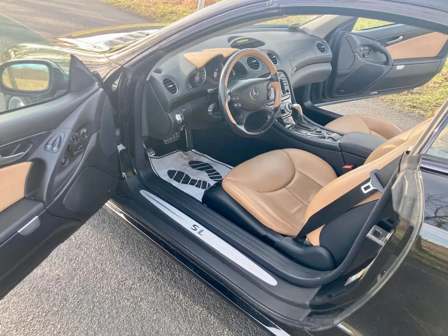 Mercedes-Benz SL 350 Designo SL 350 AMG Paket Panoramadach Negro - 2