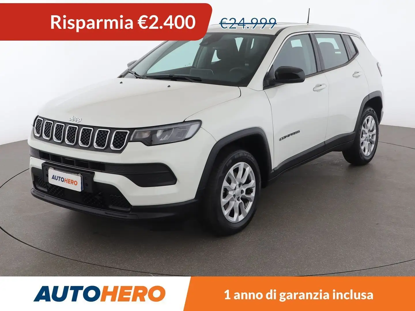 Jeep Compass 1.5 GSE T4 e-Hybrid Night Eagle MHEV Bianco - 1