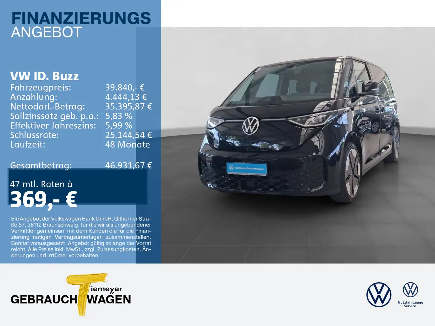 Volkswagen ID. Buzz ID.Buzz PRO AHK LM21 eKLAPPE BUZZ-BOX Schwarz - 1