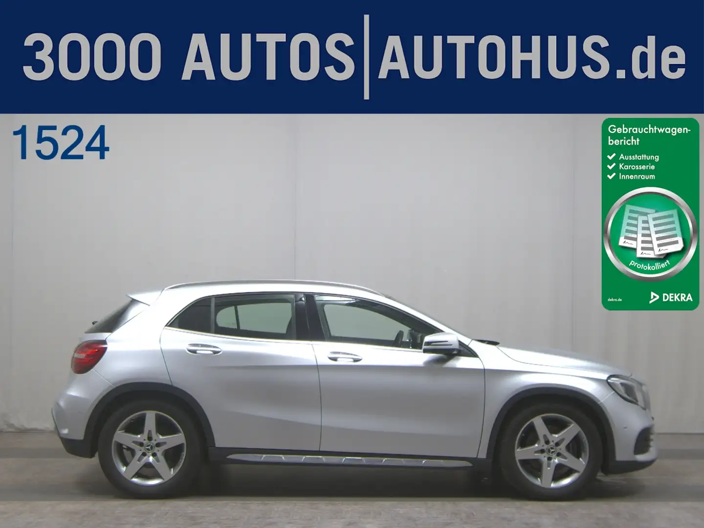 Mercedes-Benz GLA 250 4M AMG-Line Navi LED Pano 360° Shz Silber - 1