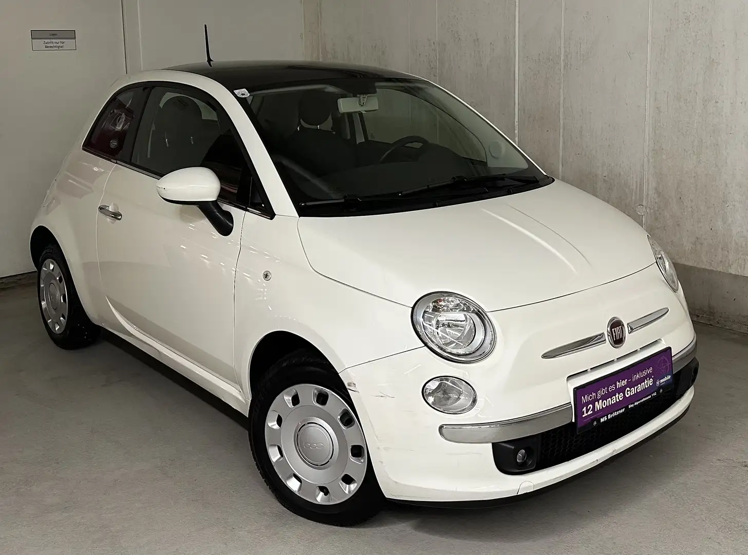Fiat 500 12 Monate Garantie! Pickerl Neu! Service Neu! Weiß - 1
