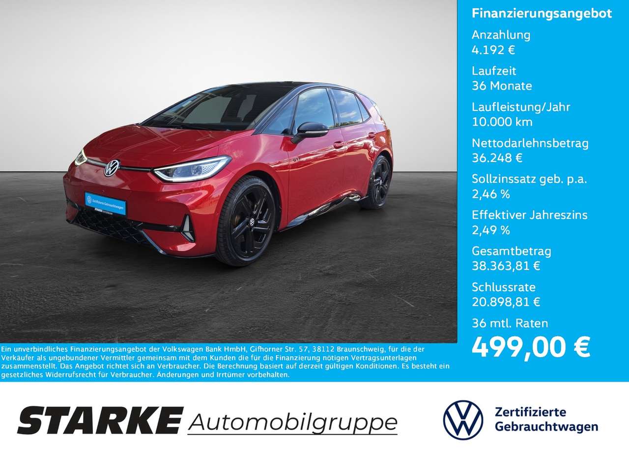 Volkswagen ID.3 — Volkswagen ID.3 GTX LED-Matrix AHK Pano HarmanKardon HUD