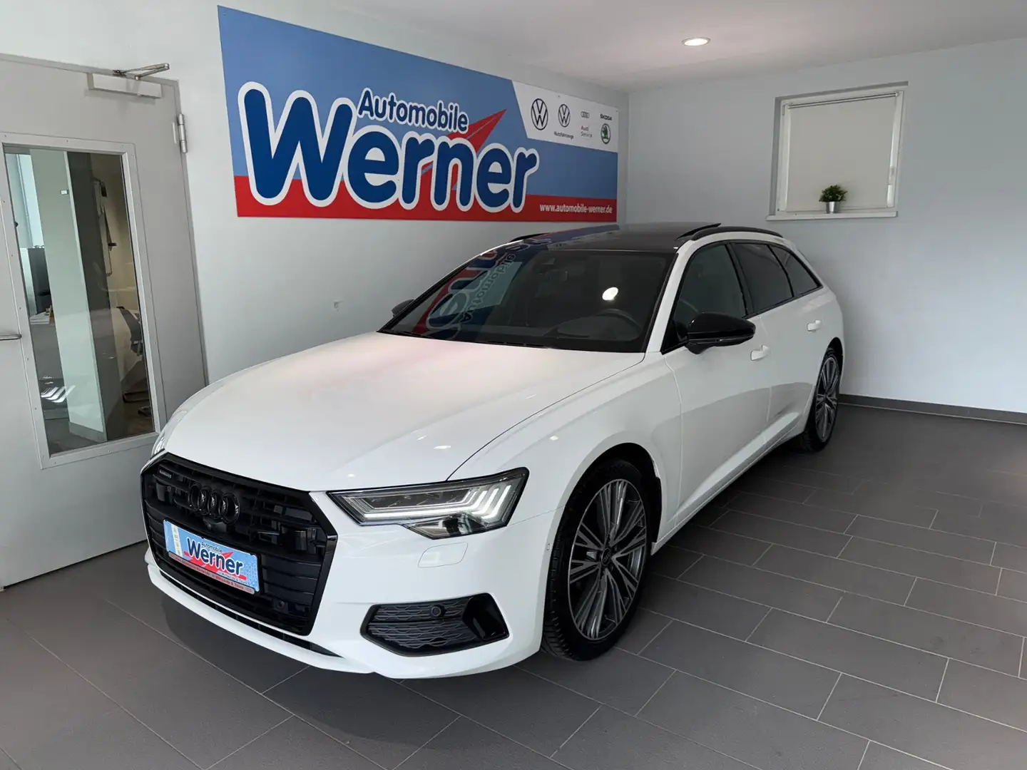 Audi A6 sport 45TDI quattro HD Matrix PanoDach Leder HUD Blanc - 2