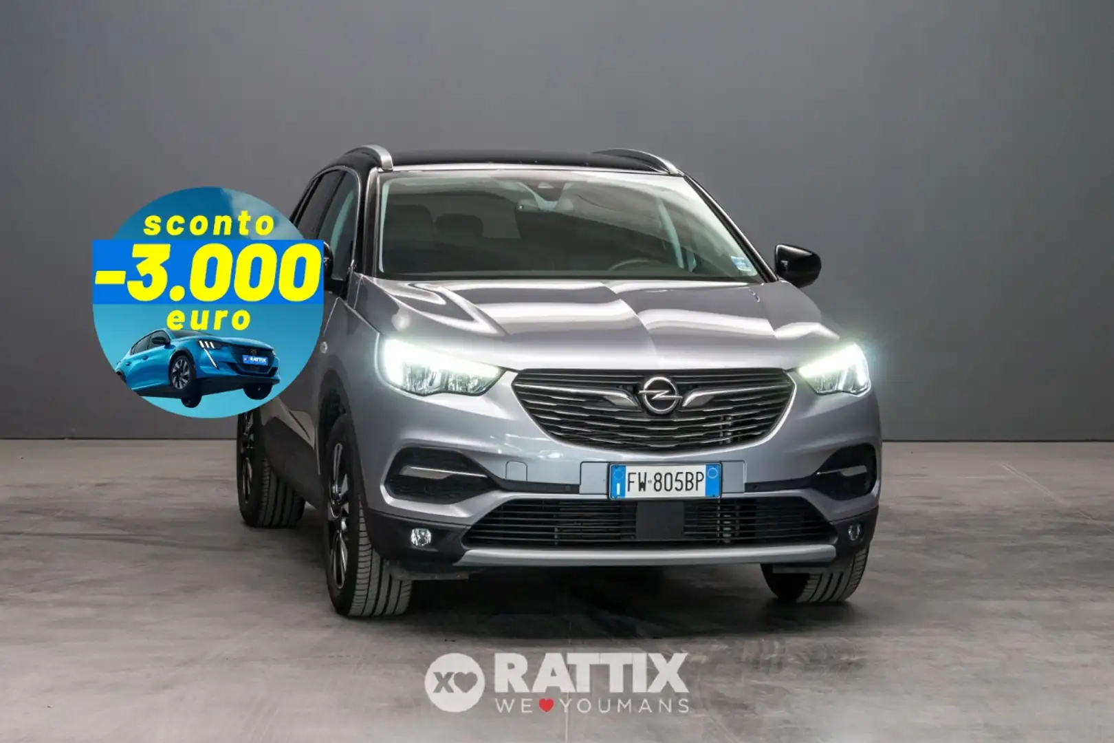 Opel Grandland X 1.2 130CV Innovation AT8 Grigio - 1