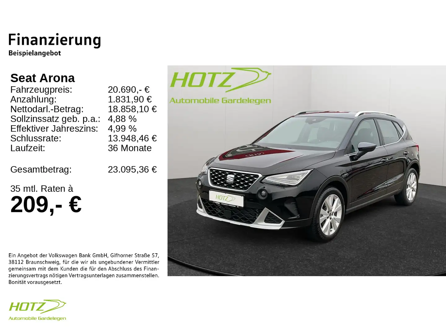 SEAT Arona 1.0 TSI DSG Xperience LED/GRA Schwarz - 2