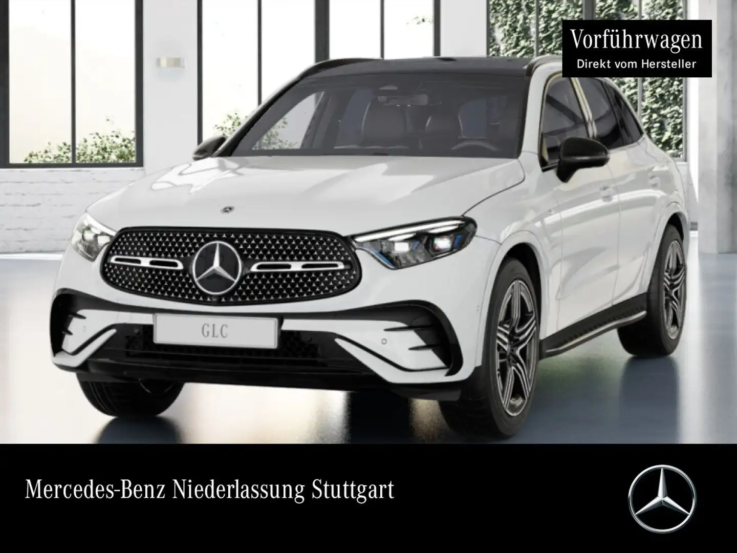 Mercedes-Benz GLC 300 de 4M AMG+NIGHT+PANO+360+AHK+TOTW+KEYLESS Weiß - 1