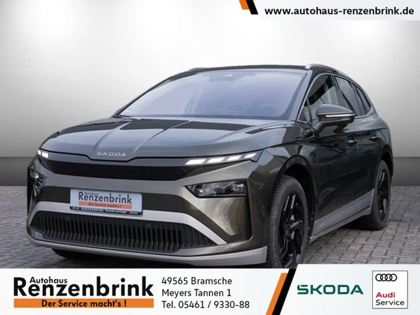 Skoda Enyaq 85x AHK+MATRIX+RFK+NAVI Grün - 1