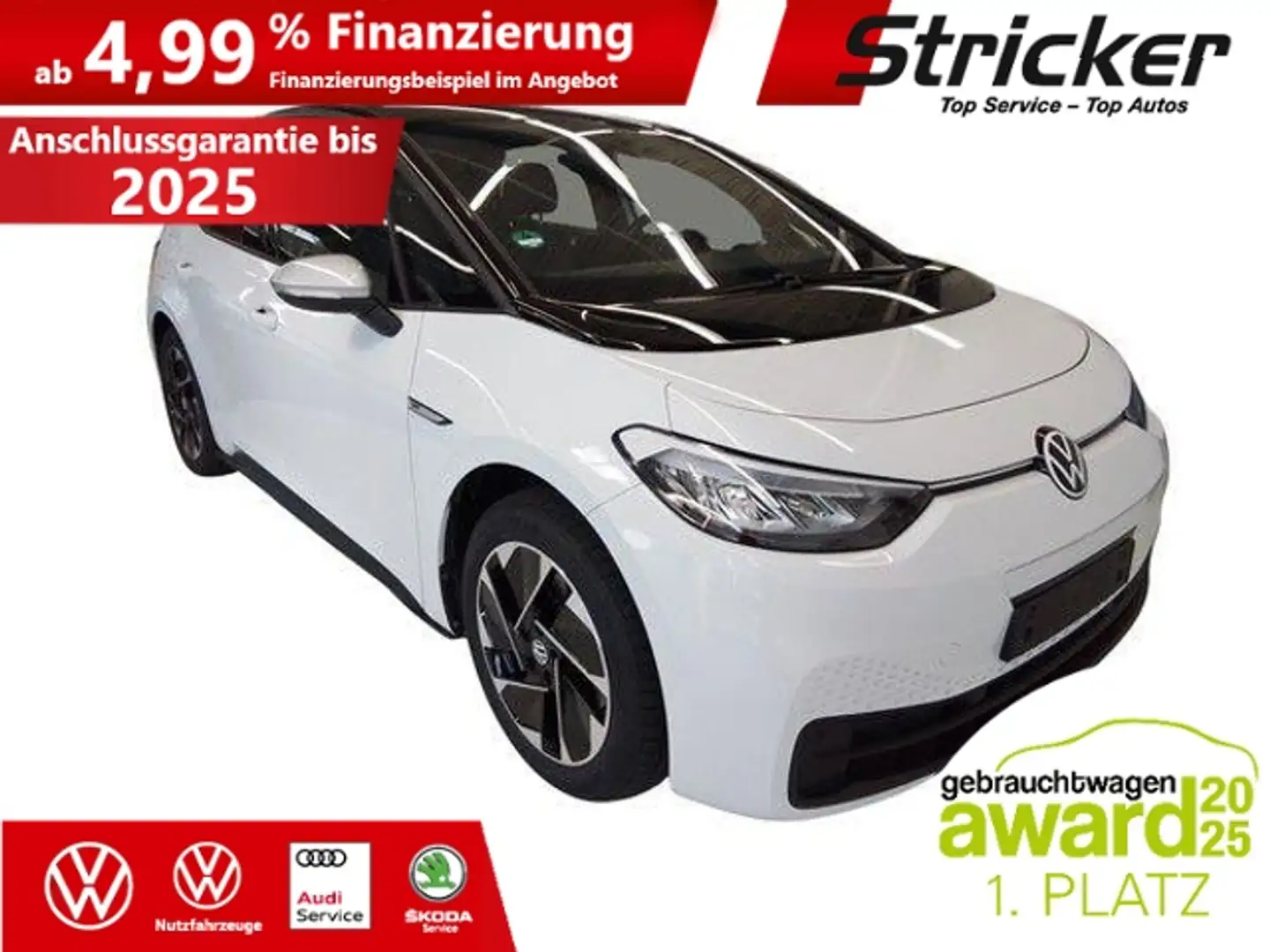 Volkswagen ID.3 Pro 1st Edition 150/58 261,-ohne Anzahlung ACC Na Weiß - 2
