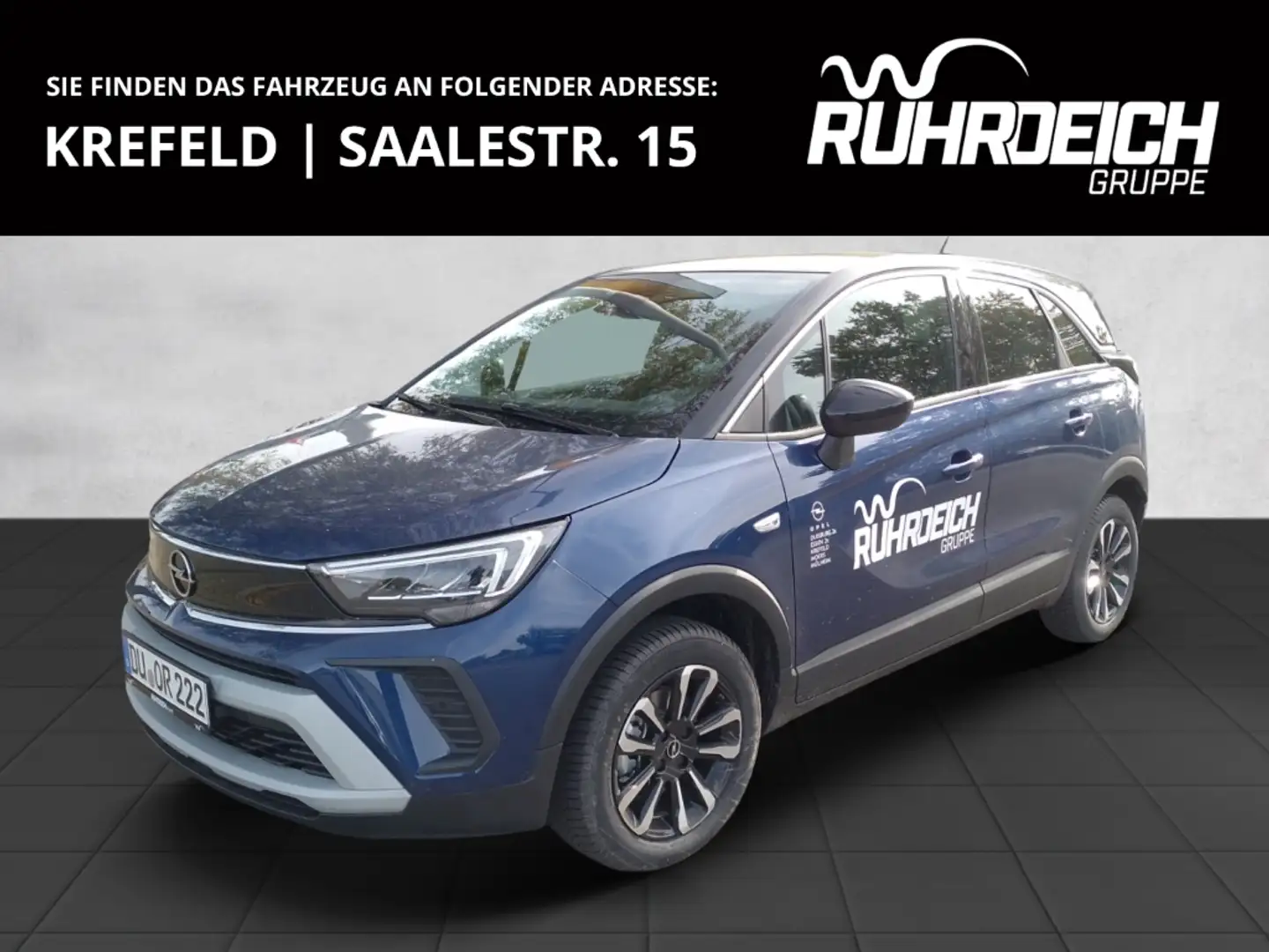 Opel Crossland Elegance 1.2 KLIMAAT SHZ LHZ KAMERA LED Apple CarP Blau - 1