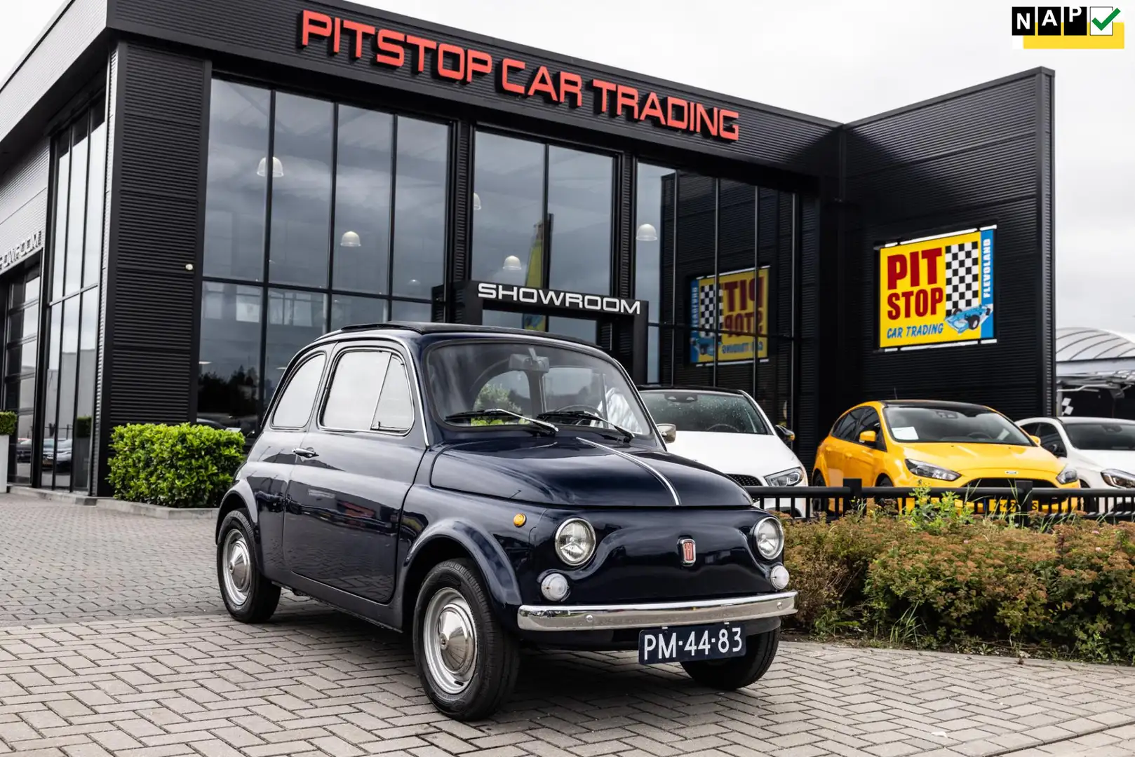 Fiat 500 R, Roestvrij, 1972 Oldtimer Blauw - 1