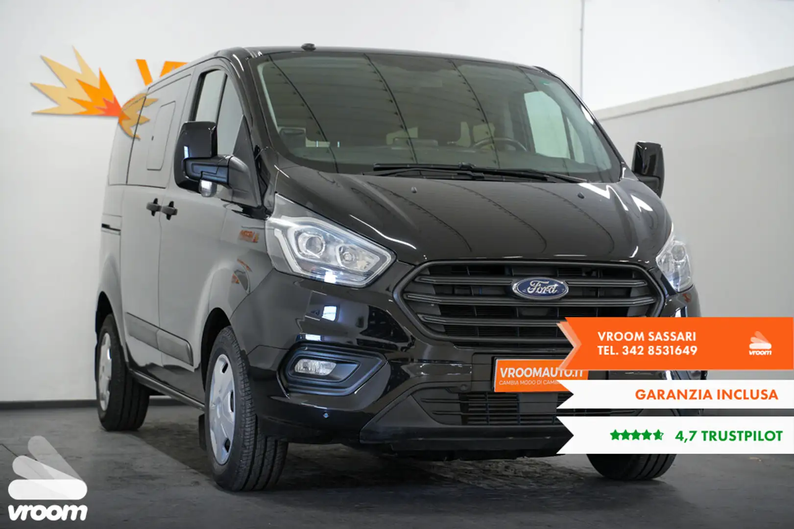 Ford Transit Custom Transit Custom 320 2.0 TDCi 130 aut. PC Combi Entr Zwart - 1